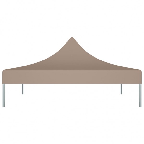 Teto para tenda de festas 3x3 m 270 g/m² cinzento-acastanhado M 3