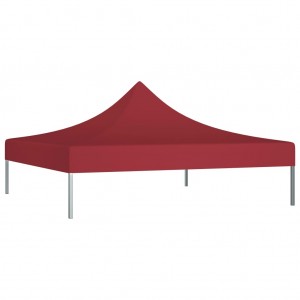 Techo de carpa para celebraciones burdeos 3x3 m 270 g/m² H