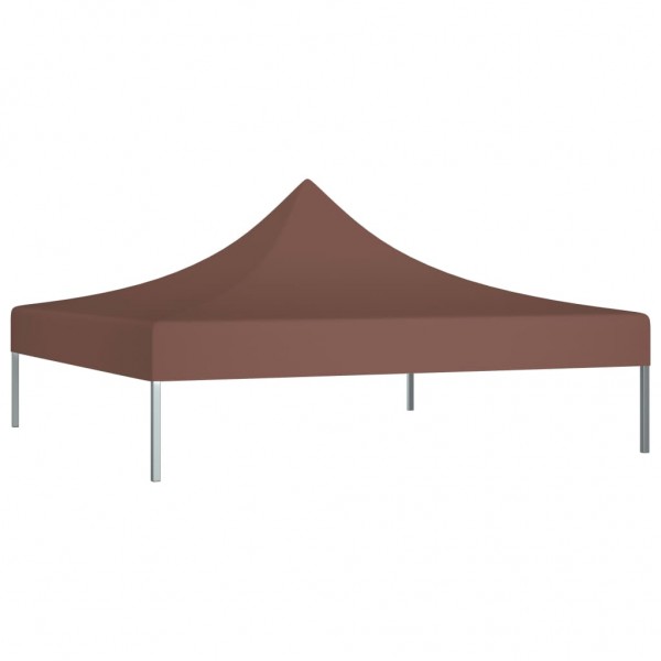 Teto para tenda de festas 3x3 m 270 g/m² castanho M 2