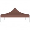 Techo de carpa para celebraciones marrón 3x3 m 270 g/m² 3