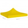 Techo de carpa para celebraciones amarillo 3x3 m 270 g/m² 5