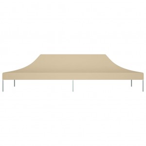 Teto para tenda de festas 6x3 m 270 g/m² bege H