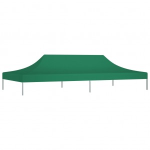 Techo de carpa para celebraciones verde 6x3 m 270 g/m² H