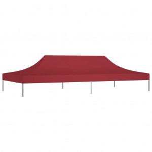 Teto para tenda de festas 6x3 m 270 g/m² bordô H