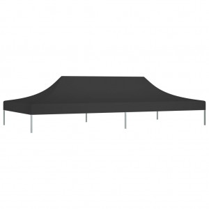 Teto para tenda de festas 6x3 m 270 g/m² preto H