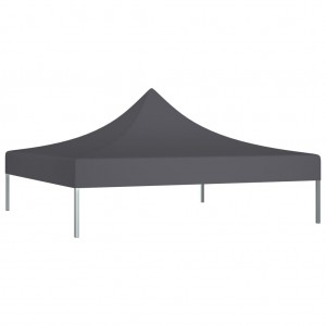 Teto para tenda de festas 2x2 m 270 g/m² antracite H
