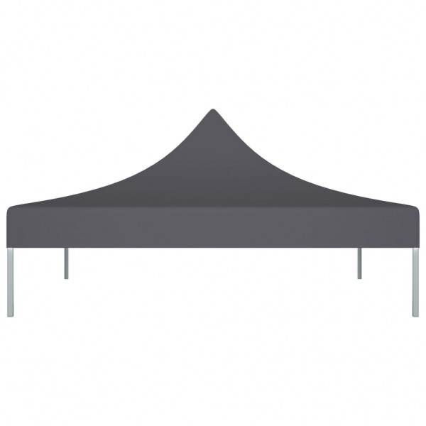 Techo de carpa para celebraciones gris antracita 2x2 m 270 g/m² M 3
