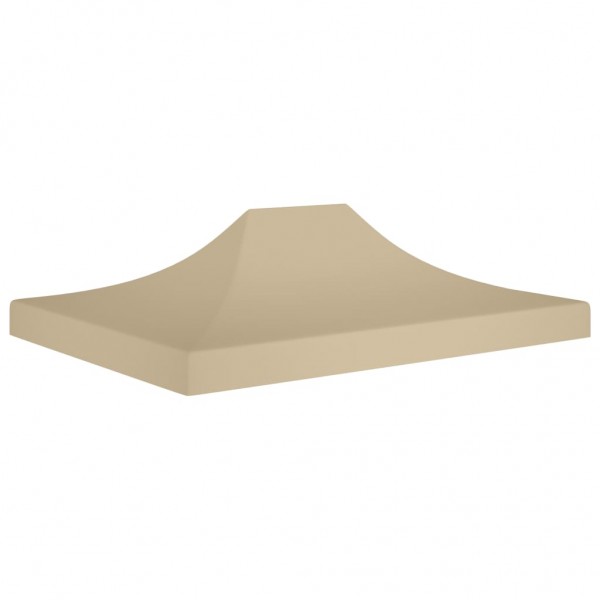 Techo de carpa para celebraciones beige 4x3 m 270 g/m² D