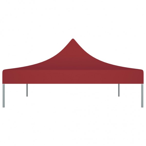 Teto para tenda de festas 4x3 m 270 g/m² bordô M 4