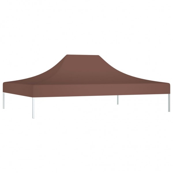Teto para tenda de festas 4x3 m 270 g/m² castanho M 2
