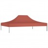 Techo de carpa para celebraciones color terracota 4x3m 270g/m² 2