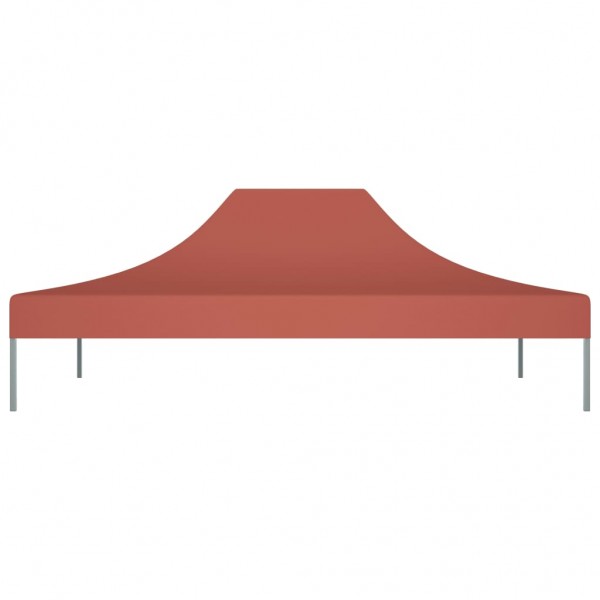 Techo de carpa para celebraciones color terracota 4x3m 270g/m² M 3