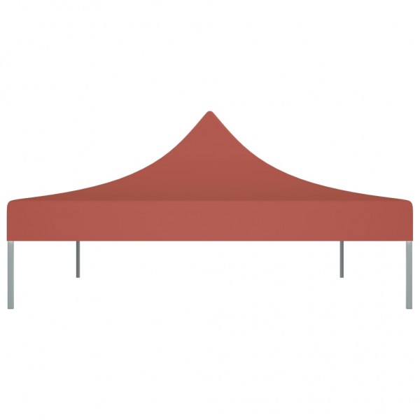 Techo de carpa para celebraciones color terracota 4x3m 270g/m² M 4