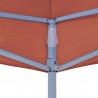Teto para tenda de festas 4x3 m 270 g/m² terracota 5