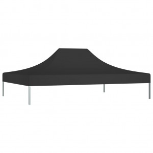 Techo de carpa para celebraciones negro 4x3 m 270 g/m² H