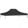 Techo de carpa para celebraciones negro 4x3 m 270 g/m² 2