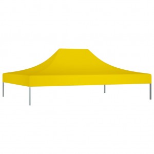 Techo de carpa para celebraciones amarillo 4x3 m 270 g/m² H