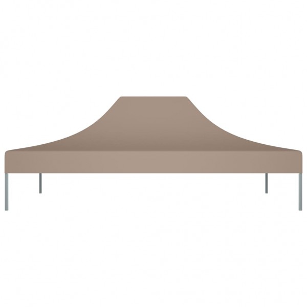 Teto para tenda de festas 4.5x3 m 270 g/m² cinzento-acastanhado M 3
