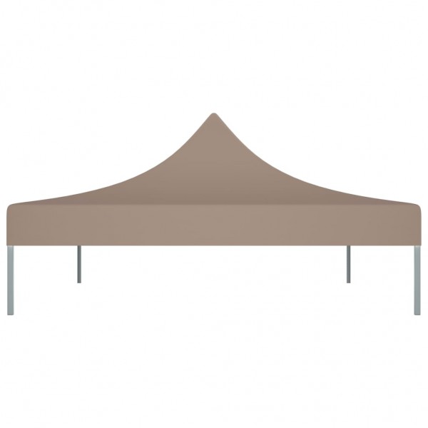 Teto para tenda de festas 4.5x3 m 270 g/m² cinzento-acastanhado M 4