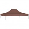 Teto para tenda de festas 4.5x3 m 270 g/m² castanho 2