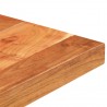 Mesa de jantar quadrada de madeira maciça de mangue 60x60x75 cm 4