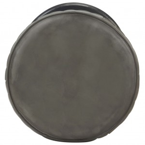 Banco de bar couro genuíno cinzento envelhecido H