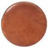 Taburetes de barra de cocina 2 uds cuero auténtico marrón 5