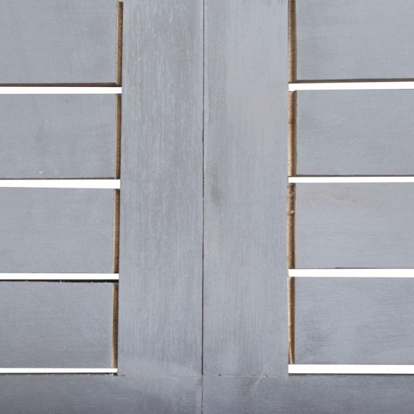 7 pcs conjunto de jantar jardim madeira acácia maciça cinzento M 2