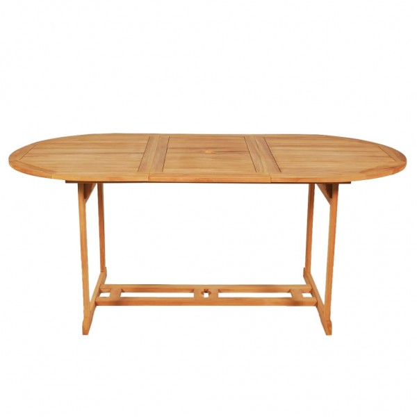 Conjunto de comedor de jardín 9 piezas madera maciza de teca M 3