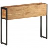 Jardinera de madera maciza de acacia 90x20x68 cm 1