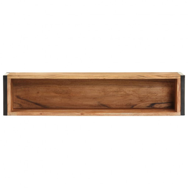 Jardinera de madera maciza de acacia 90x20x68 cm M 4