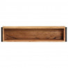 Jardinera de madera maciza de acacia 90x20x68 cm 4
