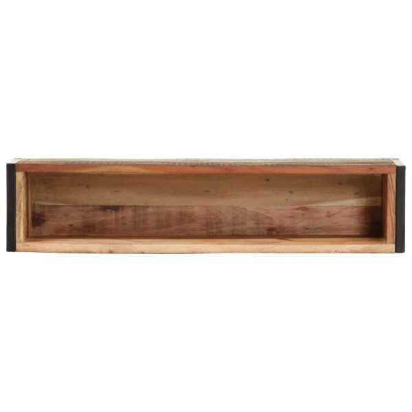Jardinera de madera maciza reciclada 90x20x68 cm M 4