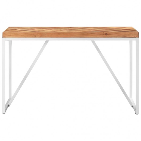 Mesa de comedor madera maciza de acacia y mango 120x60x76 cm M 3