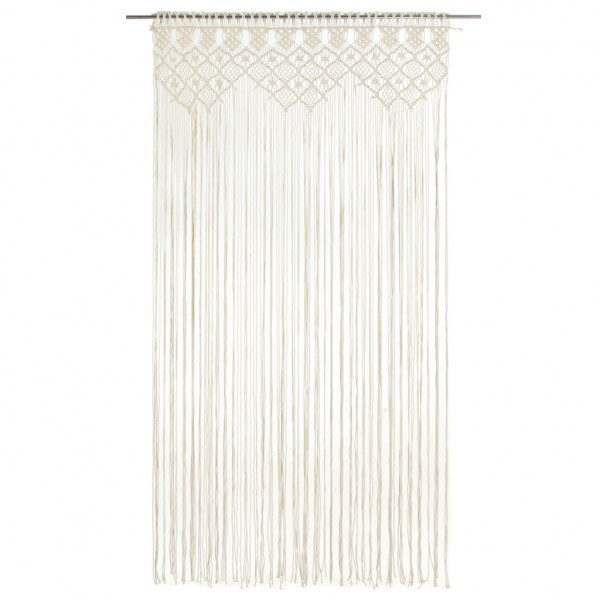 Cortina de macramé algodón 140x240 cm M 2