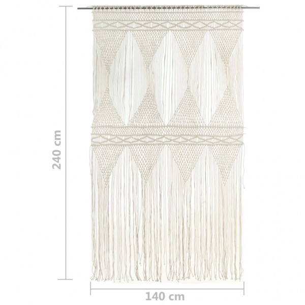 Cortina de macramé algodón 140x240 cm M 5