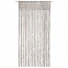 Cortina de macramé algodón gris taupé 140x240 cm 2