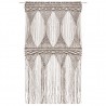 Cortina de macramé algodón gris taupé 140x240 cm 2
