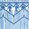 Cortina de macramé algodón azul 140x240 cm 4