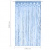 Cortina macramé 140x240 cm algodão azul 5