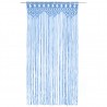 Cortina de macramé algodón azul 140x240 cm 2