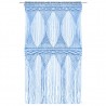 Cortina de macramé algodón azul 140x240 cm 2