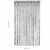 Cortina macramé 140x240 cm algodão antracite 5