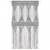 Cortina de macramé algodón gris antracita 140x240 cm 2