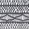 Cortina de macramé algodón gris antracita 140x240 cm 4