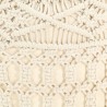 Pufe artesanal macramé 45x30 cm algodão 4
