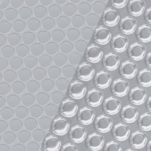 Cobertura para piscina 549 cm PE prateado H