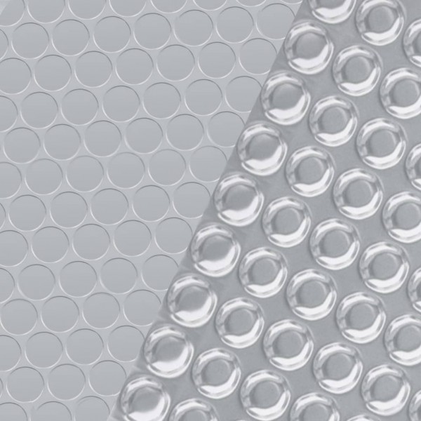 Cobertura para piscina 450x220 cm PE prateado M 2