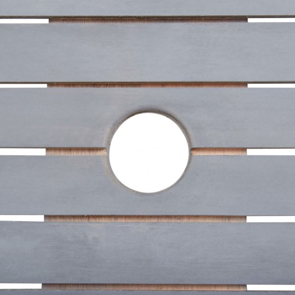 7 pcs conjunto de jantar jardim madeira acácia maciça cinzento M 2