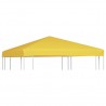 Cobertura de gazebo 270 g/m² 3x3 m amarelo 2